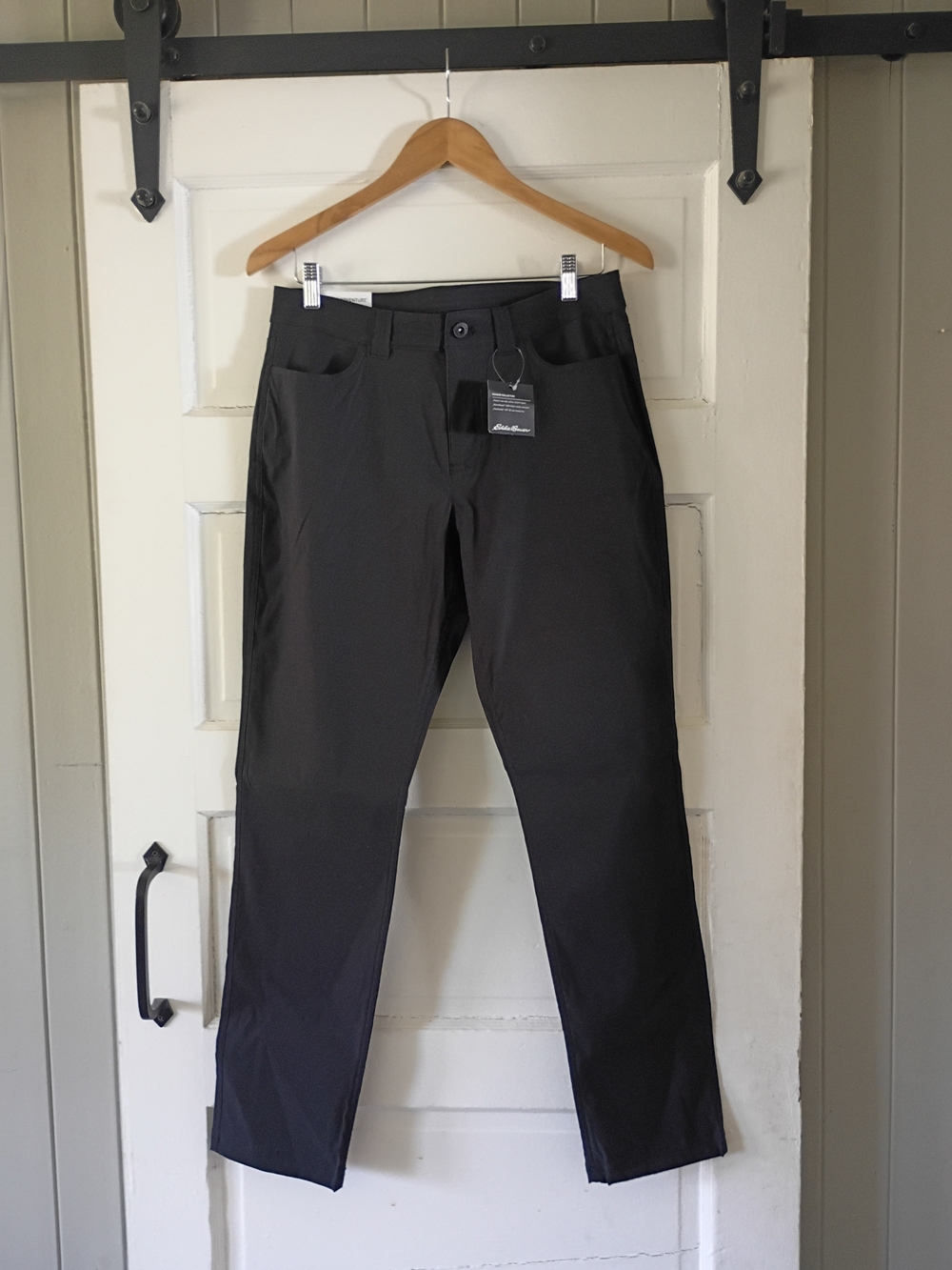Eddie Bauer Women's s Straight Black Stretch Active Pants